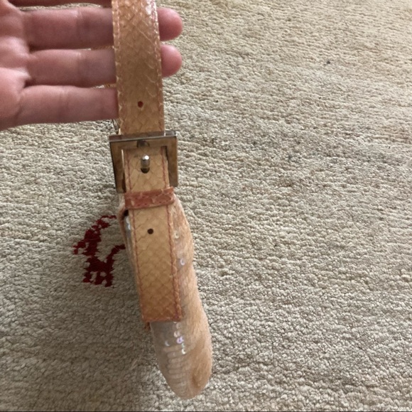 🚫SOLD🚫 FENDI IRIDESCENT SEQUIN OMBRÉ SNAKE BAGUETTE BAG SEX & THE CITY!! - Picture 16 of 16